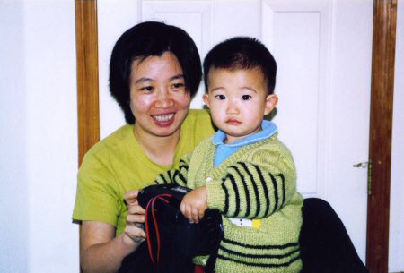 Mommy and I are so close.